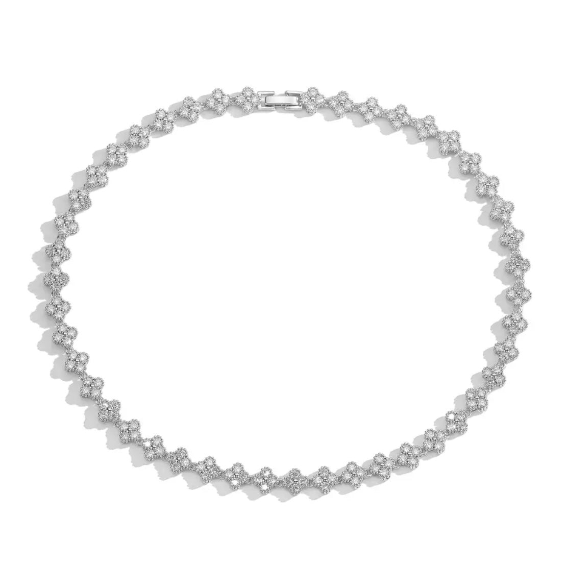 Valencia Necklace & Bracelet Set Silver