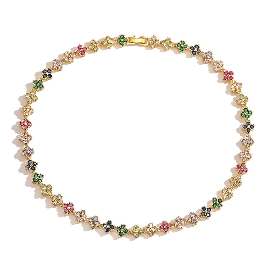 Valencia Necklace & Bracelet Set Gold/Multi